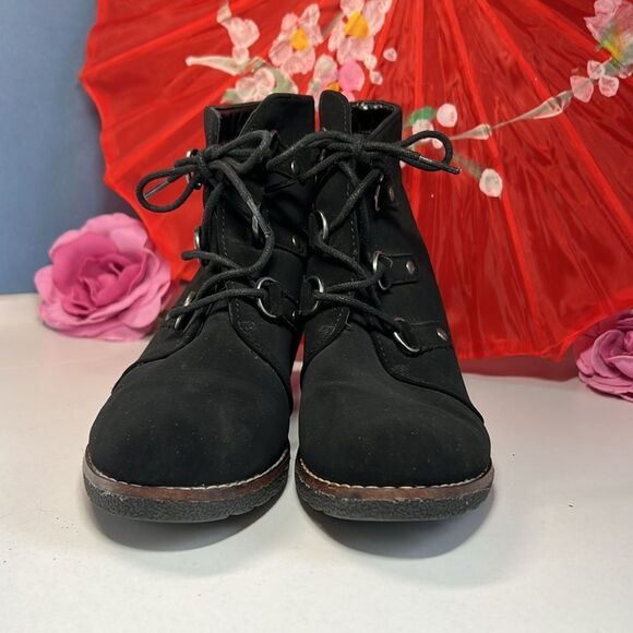 Whitemt. Wedge Lace Up Ankle Boots Booties Women's Size 8.5 Brand new! - Picture 2 of 8